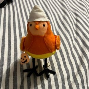 Orange and Yellow Halloween Bird Plush